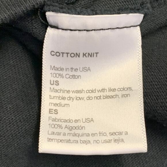 FREENOTE CLOTH Size XL Shifter Black Off White Stripe Cotton One Pocket Pullover - Picture 7 of 7